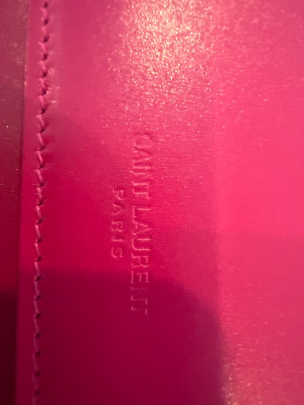 Saint Laurent Fuchsia Leather Tablet Case With Gold Hardware - Picture 8 of 14